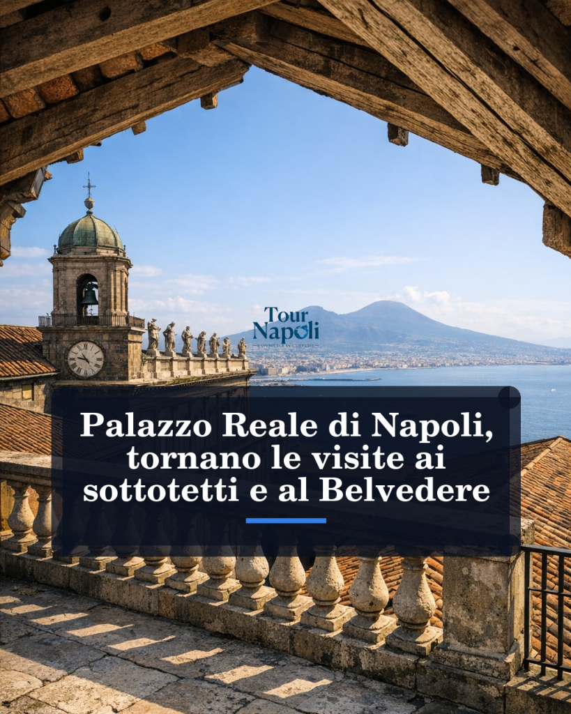 Visite ai sottotetti di Palazzo Reale di Napoli con vista dal Belvedere sul golfo
